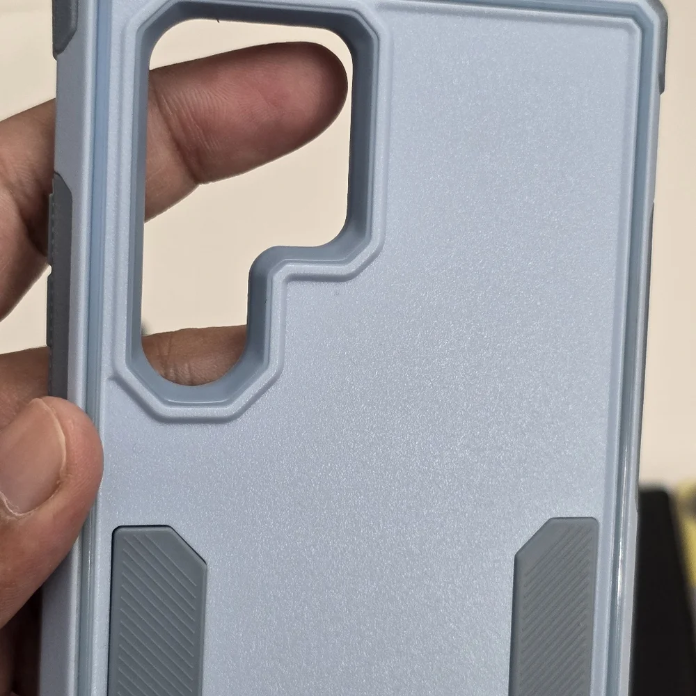 Samsung Galaxy S22 Ultra Light Blue Hybrid Case PRE-OWNED